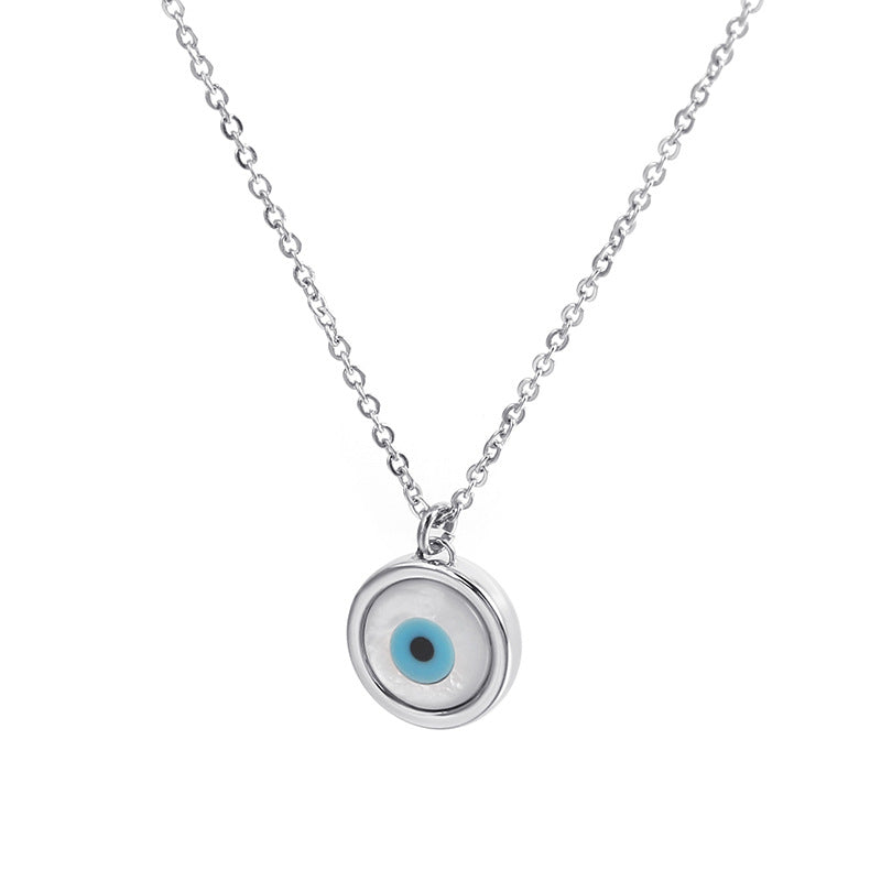 Wholesale Devil Eye Trend Gold Plated Necklaces